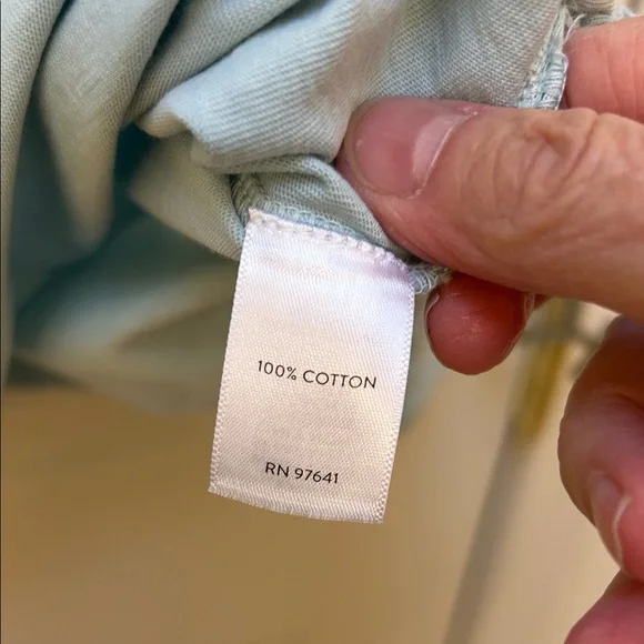 J. Jill Light Green Women's Casual Button-Down Shirt Size Large - Picture 5 of 7